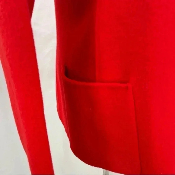 Anne Klein Women's Red Open Wool Blazer Jacket XS - Picture 9 of 15